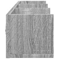 Produktbild för Väggskåp 2 st grå sonoma 75x18x16,5 cm konstruerat trä