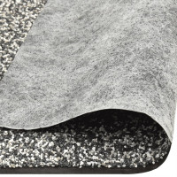 Produktbild för Kantmatta grå 500x100 cm
