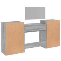Produktbild för Sminkbord 4 delar grå sonoma konstruerat tr4