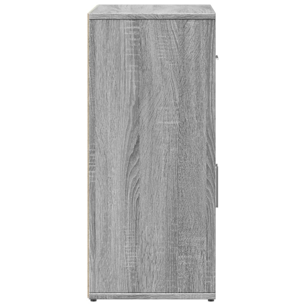 Produktbild för Skänkar 2 st grå sonoma 60x31x70 cm konstruerat trä