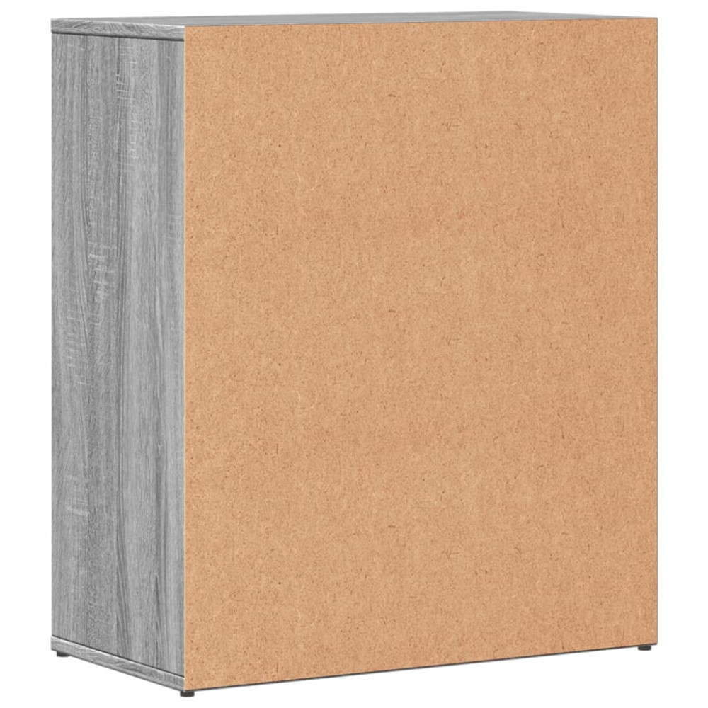 Produktbild för Skänkar 2 st grå sonoma 60x31x70 cm konstruerat trä