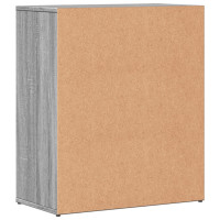 Produktbild för Skänkar 2 st grå sonoma 60x31x70 cm konstruerat trä