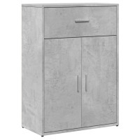 Produktbild för Skänkar 2 st betonggrå 60x30x84 cm konstruerat trä