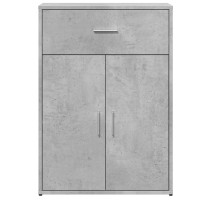 Produktbild för Skänkar 2 st betonggrå 60x30x84 cm konstruerat trä