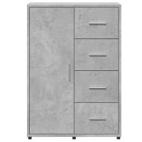 Produktbild för Skänkar 2 st betonggrå 60x31x84 cm konstruerat trä