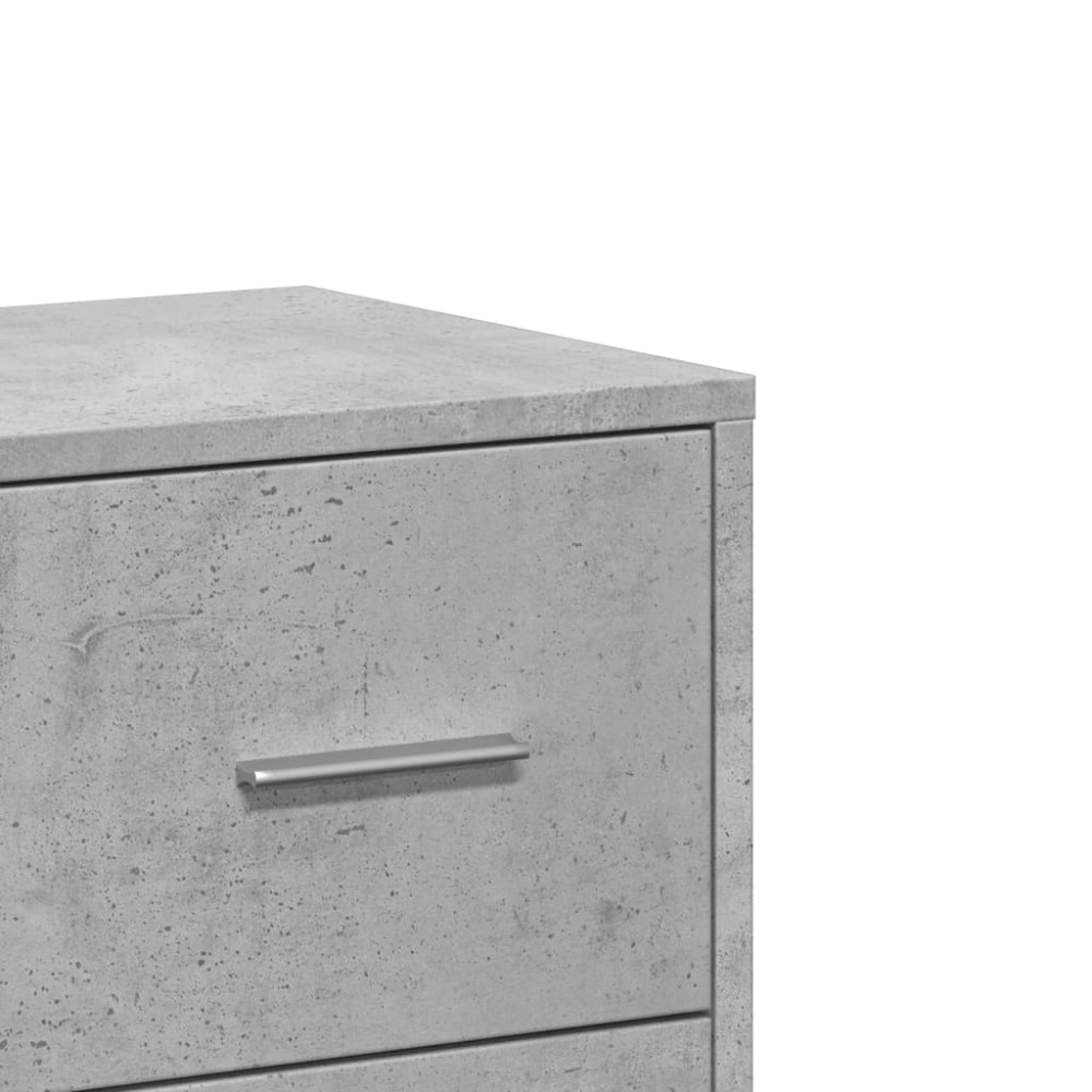 Produktbild för Skänkar 2 st betonggrå 60x31x84 cm konstruerat trä