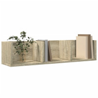 Produktbild för Väggskåp sonoma-ek 75x18x16,5 cm konstruerat trä