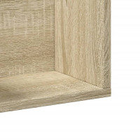 Produktbild för Väggskåp sonoma-ek 75x18x16,5 cm konstruerat trä