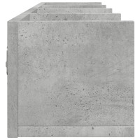 Produktbild för Väggskåp 2 st betonggrå 99x18x16,5 cm konstruerat trä