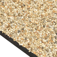 Produktbild för Kantmatta naturlig sand 250x100 cm