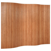 Produktbild för Rumsavdelare brun 165x250 cm bambu