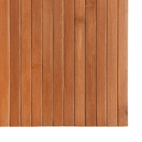 Produktbild för Rumsavdelare brun 165x400 cm bambu