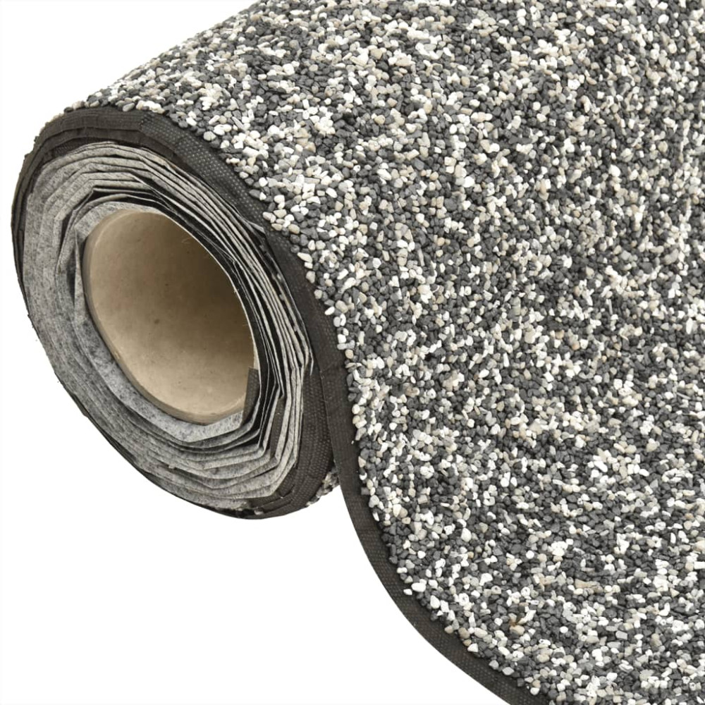 Produktbild för Kantmatta grå 250x100 cm