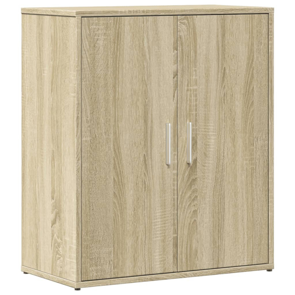 Produktbild för Skänkar 2 st sonoma-ek 60x31x70 cm konstruerat trä