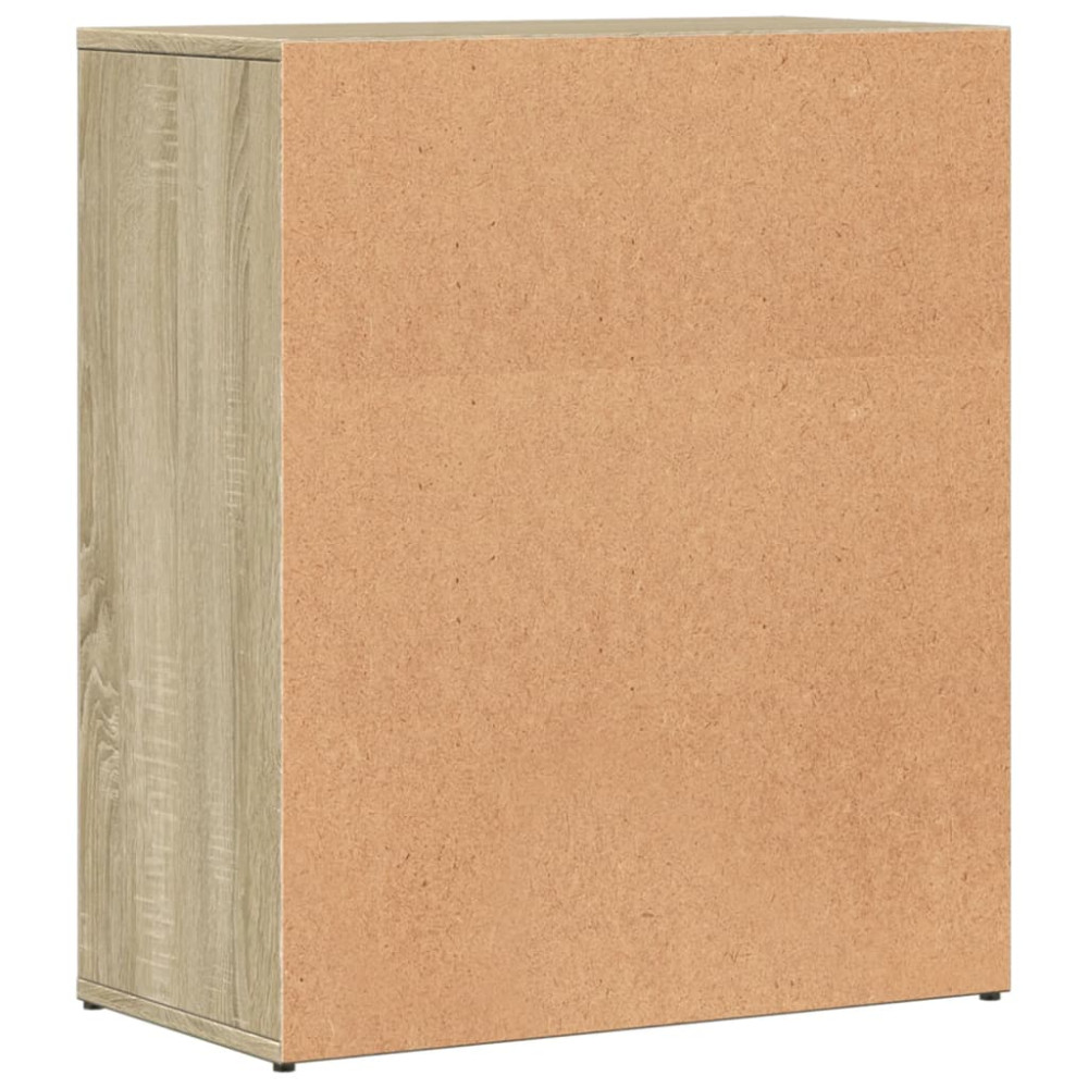 Produktbild för Skänkar 2 st sonoma-ek 60x31x70 cm konstruerat trä