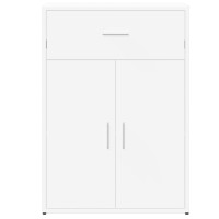 Produktbild för Skänkar 2 st vit 60x30x84 cm konstruerat trä