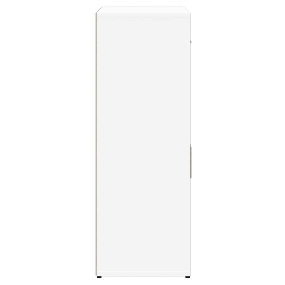Produktbild för Skänkar 2 st vit 60x30x84 cm konstruerat trä