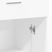 Produktbild för Skänkar 2 st vit 60x30x84 cm konstruerat trä