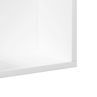 Produktbild för Väggskåp vit 75x18x16,5 cm konstruerat trä