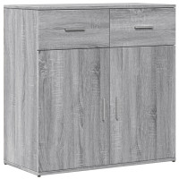 Produktbild för Skänk grå sonoma 79x38x80 cm konstruerat trä