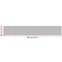 Produktbild för Matta rektangulär brun 80x500 cm bambu