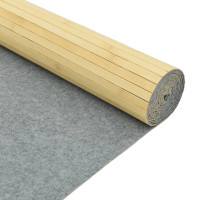 Produktbild för Rumsavdelare ljus naturlig 165x400 cm bambu