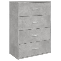 Produktbild för Skänkar 2 st betonggrå 60x31x84 cm konstruerat trä