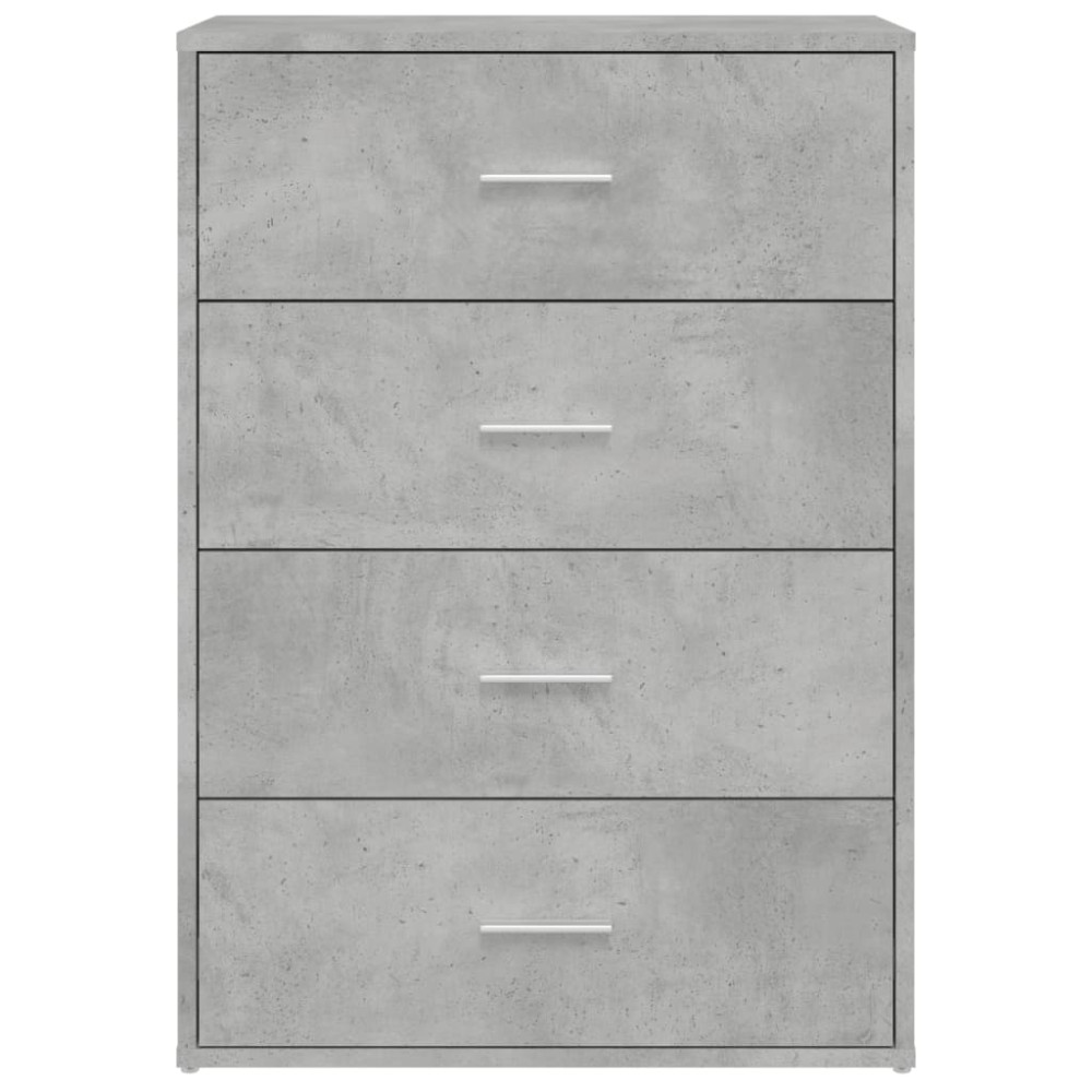 Produktbild för Skänkar 2 st betonggrå 60x31x84 cm konstruerat trä