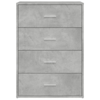 Produktbild för Skänkar 2 st betonggrå 60x31x84 cm konstruerat trä