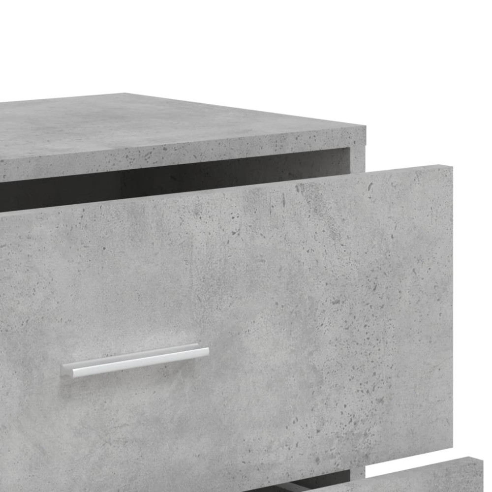 Produktbild för Skänkar 2 st betonggrå 60x31x84 cm konstruerat trä