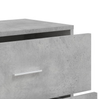 Produktbild för Skänkar 2 st betonggrå 60x31x84 cm konstruerat trä