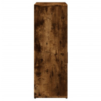 Produktbild för Skänkar 2 st rökfärgad ek 60x30x84 cm konstruerat trä