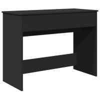 Produktbild för Sminkbord med spegel svart 100x45x76 cm