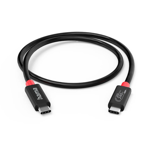 Hama Cable USB-C USB 4.0 Gen2 20 Gbit/s 240W 2.0m Black