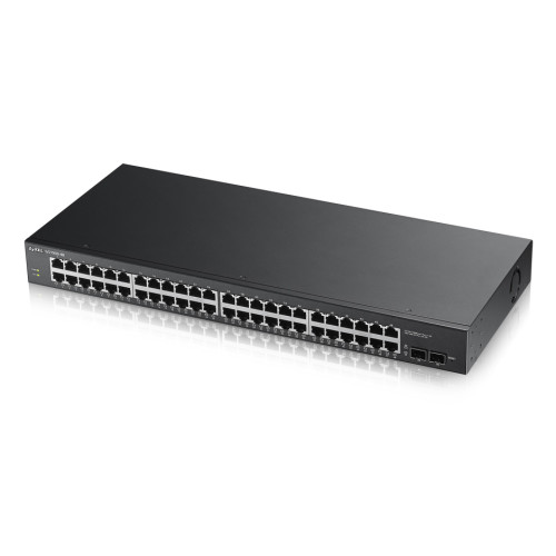 ZyXEL Communications Zyxel GS1900-48-EU0102F nätverksswitchar L2 Gigabit Ethernet (10/100/1000) Svart