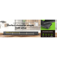 Produktbild för Zyxel GS1900-48-EU0102F nätverksswitchar L2 Gigabit Ethernet (10/100/1000) Svart