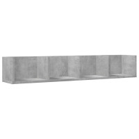 Produktbild för Väggskåp betonggrå 99x18x16,5 cm konstruerat trä