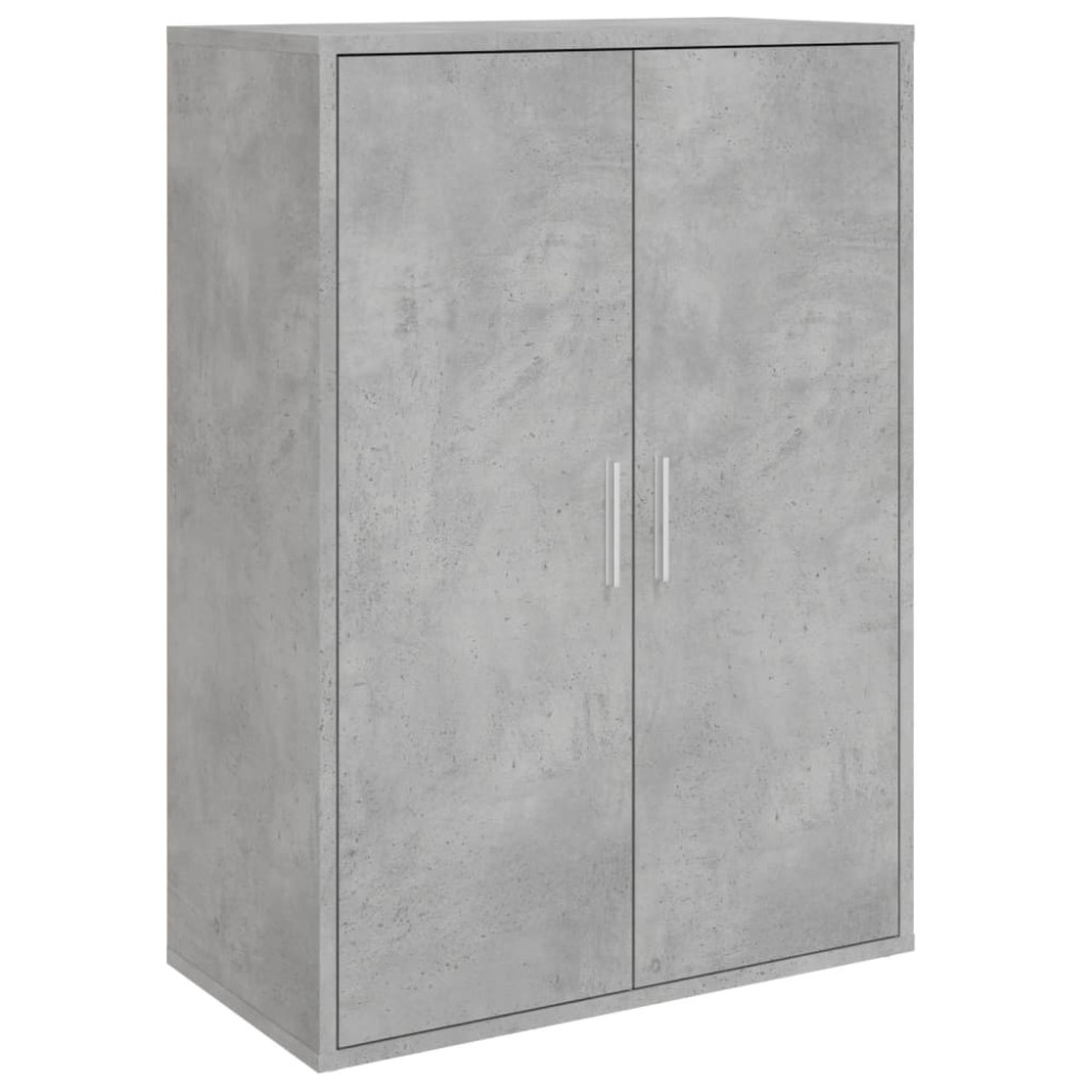 Produktbild för Skänkar 2 st betonggrå 60x31x84 cm konstruerat trä