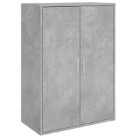 Produktbild för Skänkar 2 st betonggrå 60x31x84 cm konstruerat trä