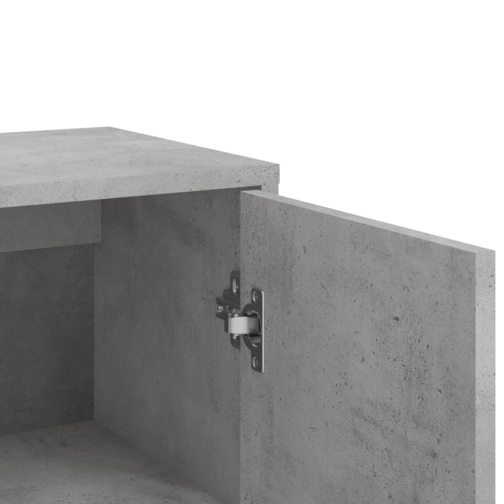 Produktbild för Skänkar 2 st betonggrå 60x31x84 cm konstruerat trä