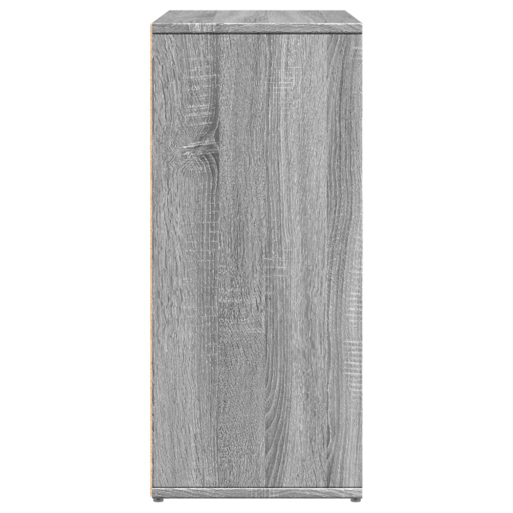 Produktbild för Skänkar 2 st grå sonoma 60x31x70 cm konstruerat trä