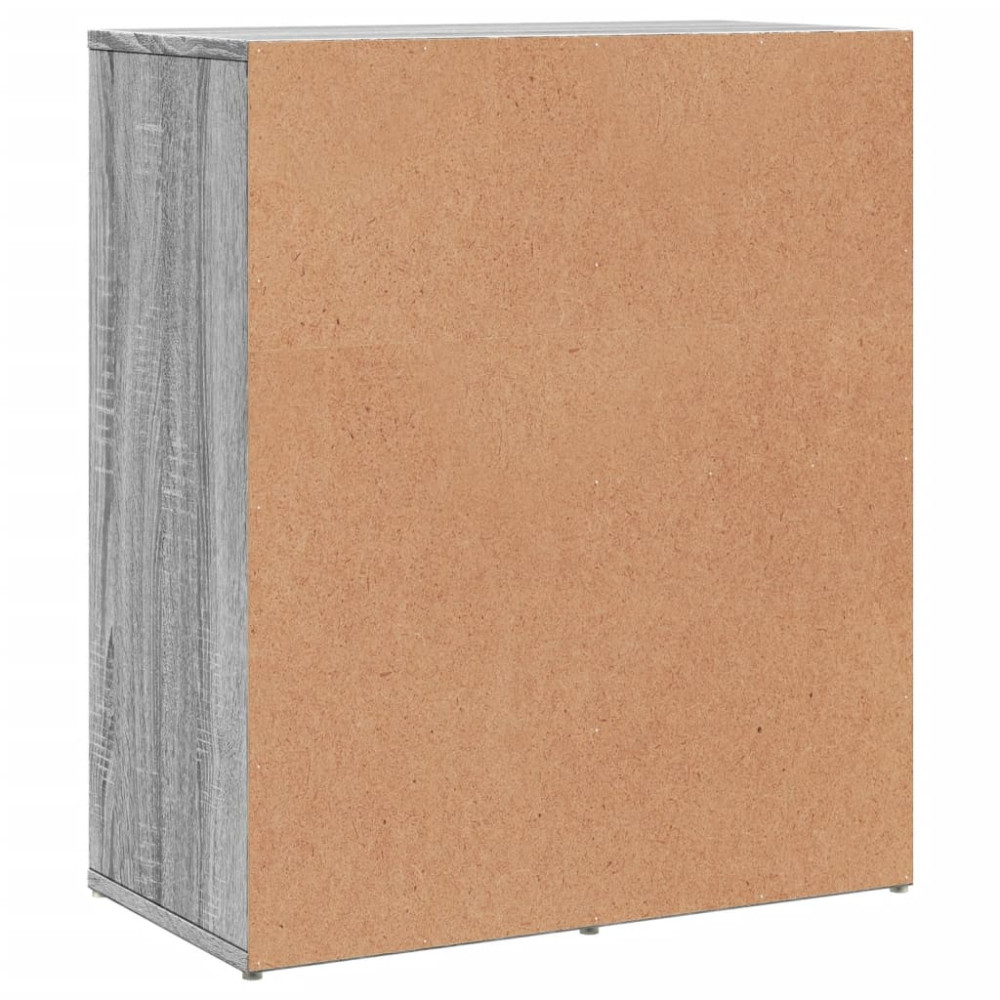 Produktbild för Skänkar 2 st grå sonoma 60x31x70 cm konstruerat trä