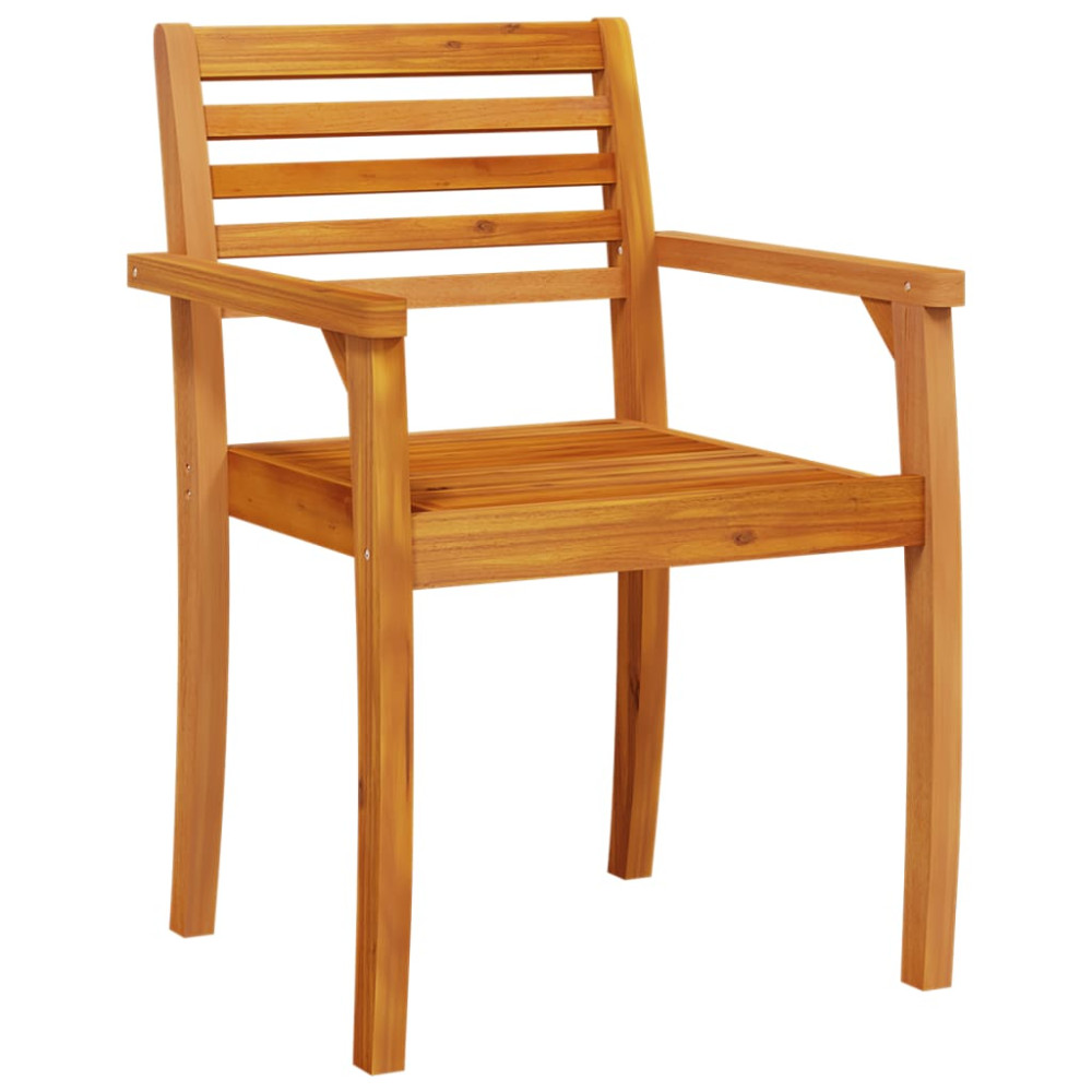Produktbild för Trädgårdsstolar 6 st 59x55x85 cm massivt akaciaträ