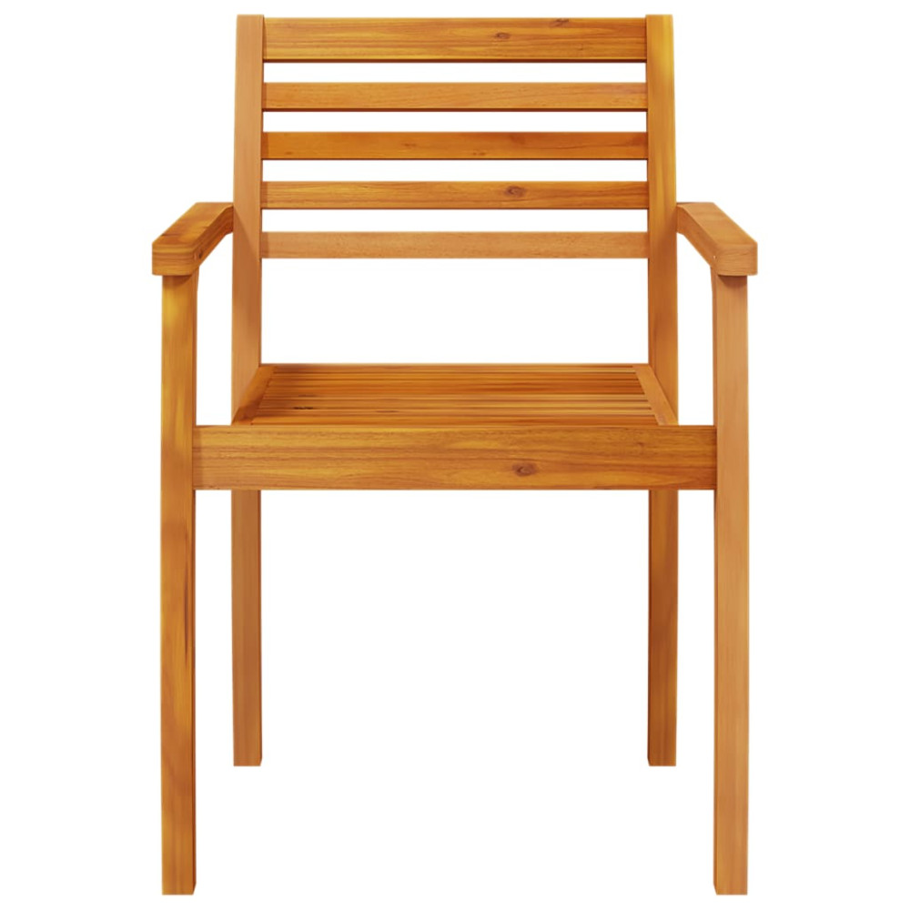 Produktbild för Trädgårdsstolar 6 st 59x55x85 cm massivt akaciaträ