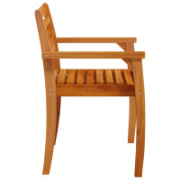 Produktbild för Trädgårdsstolar 6 st 59x55x85 cm massivt akaciaträ