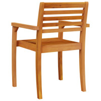 Produktbild för Trädgårdsstolar 6 st 59x55x85 cm massivt akaciaträ