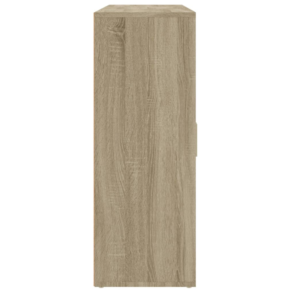 Produktbild för Skänkar 3 st sonoma-ek 60x31x84 cm konstruerat trä