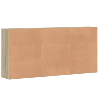 Produktbild för Skänkar 3 st sonoma-ek 60x31x84 cm konstruerat trä