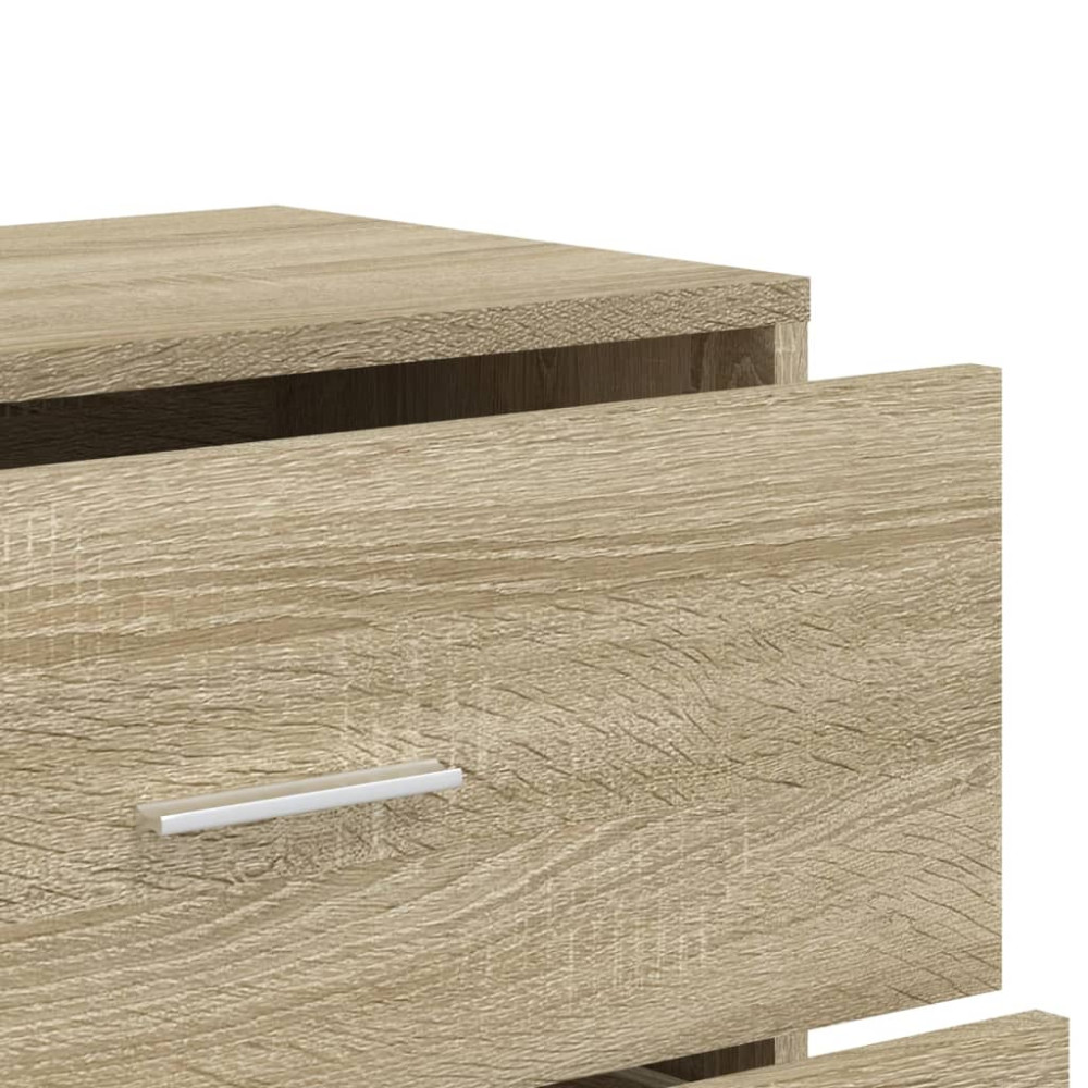 Produktbild för Skänkar 3 st sonoma-ek 60x31x84 cm konstruerat trä
