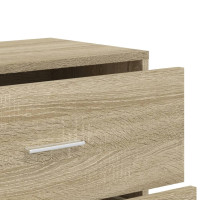 Produktbild för Skänkar 3 st sonoma-ek 60x31x84 cm konstruerat trä